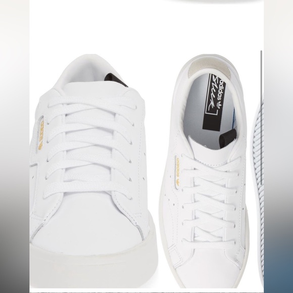 Adidas Skeek 72 Triple White Women Sneakers Sz 9 - Picture 2 of 9